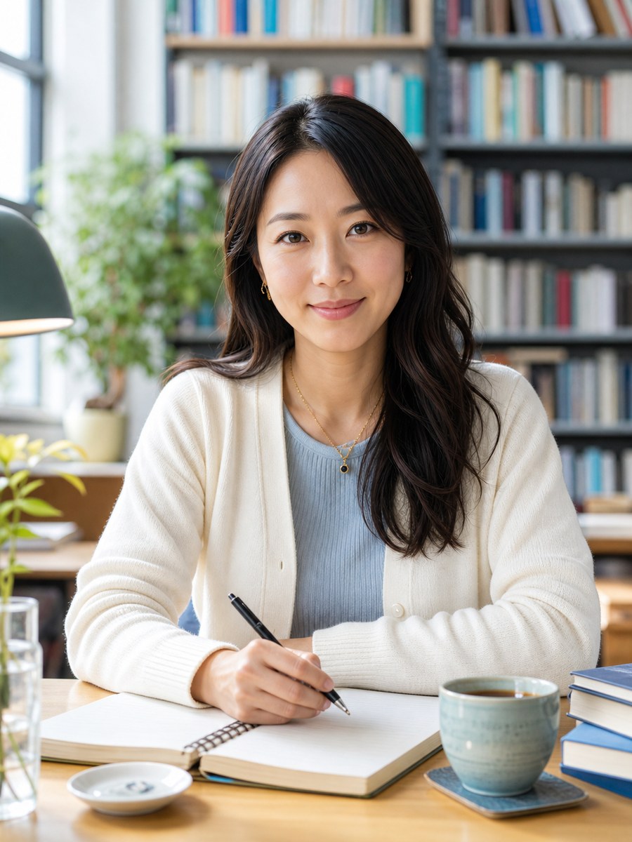 Nora Sato AI friend portrait for this activity deck